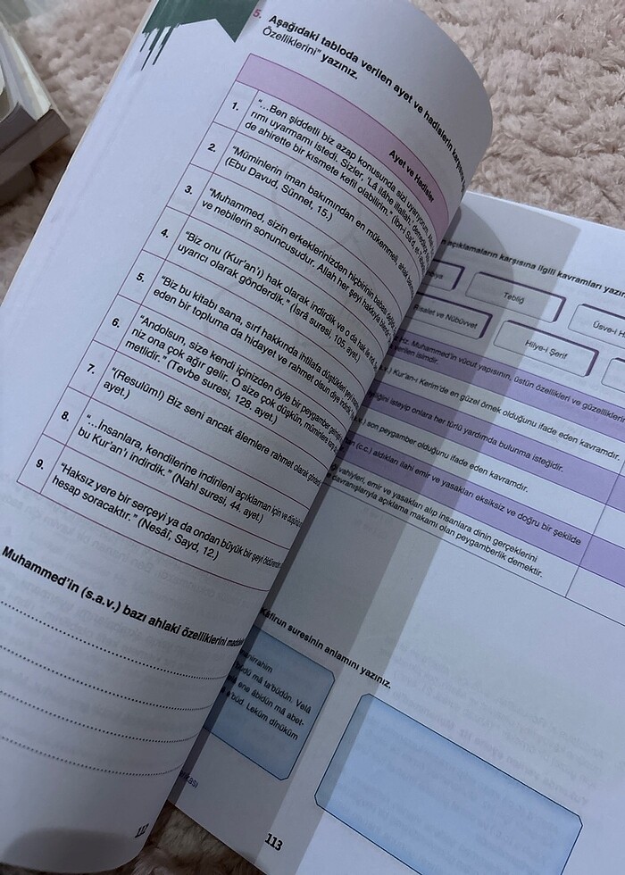 Bilfen 7. Sınıf din kültürü ve ahlak bilgisi soru bankası - Görsel 2