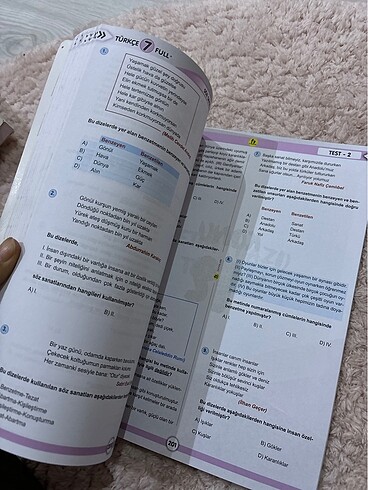 Fi yayınları 7. Sınıf full Türkçe soru bankası - Görsel 2