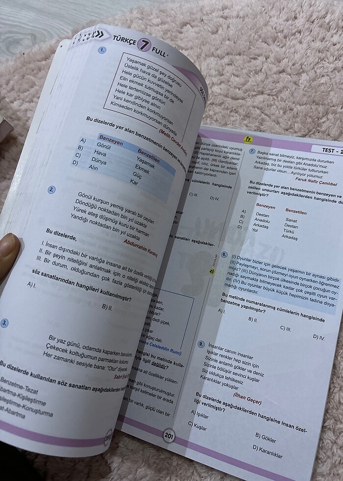 Fi yayınları 7. Sınıf full Türkçe soru bankası - Görsel 2