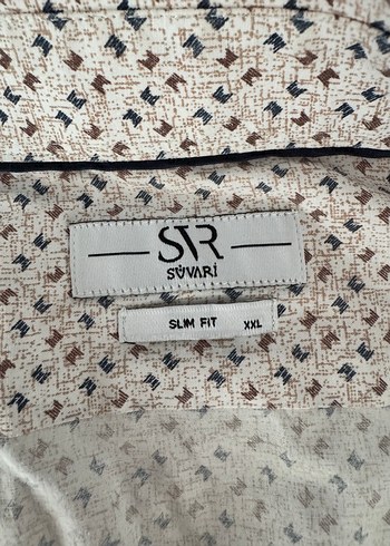 SR Suvari Slim Fit Erkek Gömlek XXL