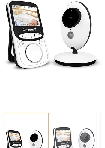 Weewell Bebek Monitörü ve Kamera Beyaz