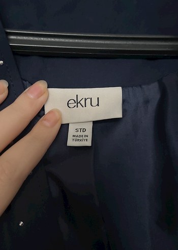 universal Beden lacivert Renk Lacivert taşlı Denim Kadın ceket