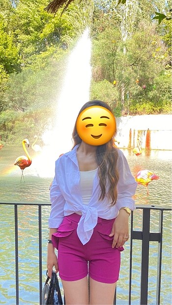 xs Beden Pembe şort