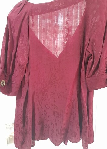 38 Beden bordo Renk Bordo bluz