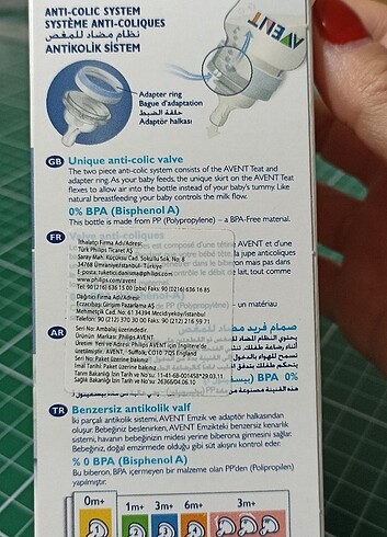 Philips Biberon BPA SIFIR