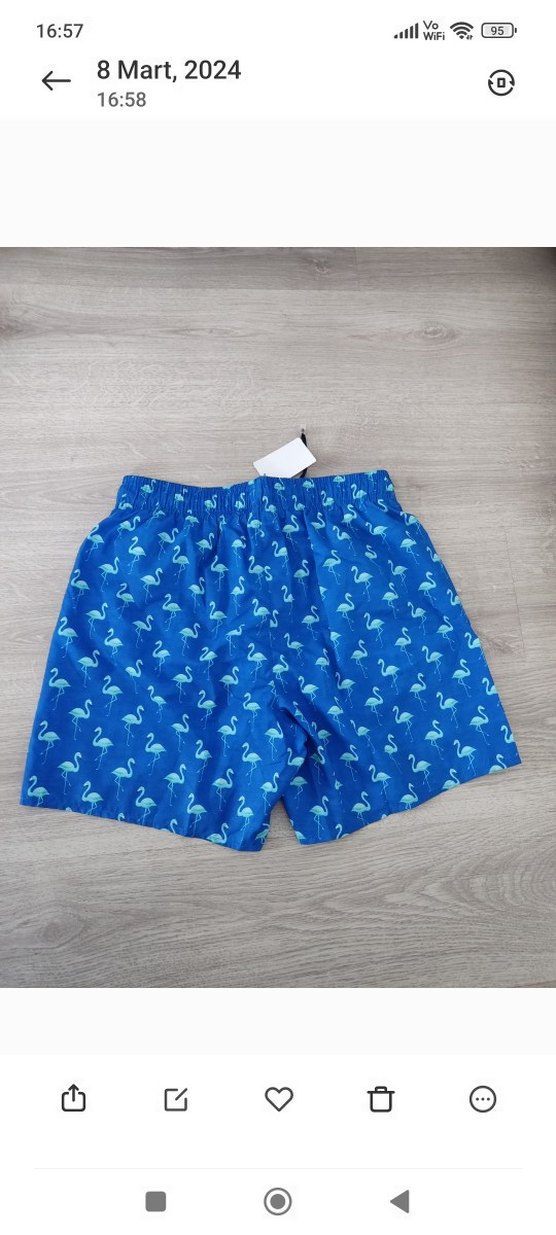 Fabrika Flamingo Desenli Mayo Şort - Görsel 4