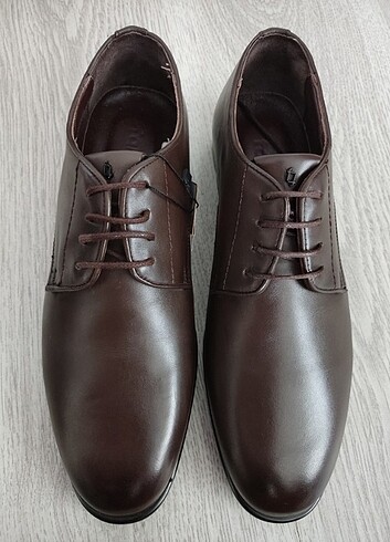 42 Beden kahverengi Renk Fabrika Deri Klasik Ayakkabı 