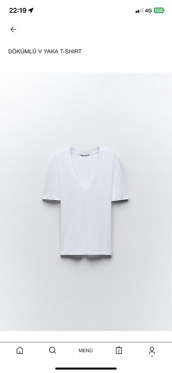 Zara V yaka ye i etiketli t shirt