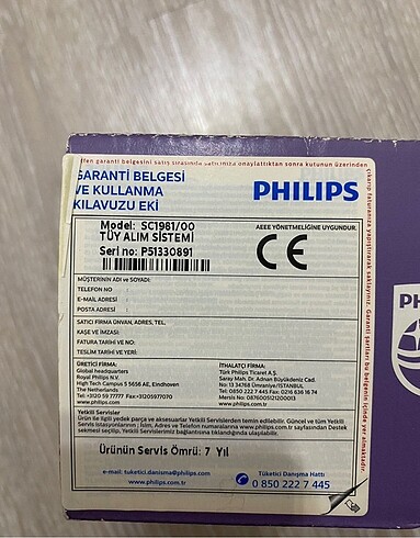 Phılıps Lumea yeni ayarında