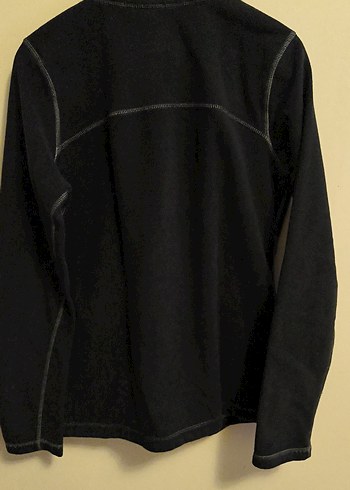 Siyah Fermuarlı kadın Polar Sweatshirt - Görsel 5