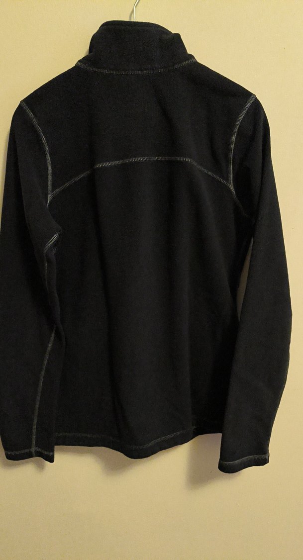 Siyah Fermuarlı kadın Polar Sweatshirt - Görsel 5