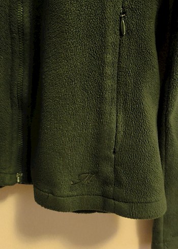 Yeşil Fermuarlı kadın Polar Ceket - Görsel 4