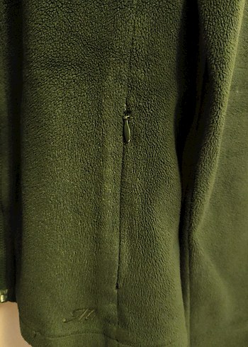 Yeşil Fermuarlı kadın Polar Ceket - Görsel 3