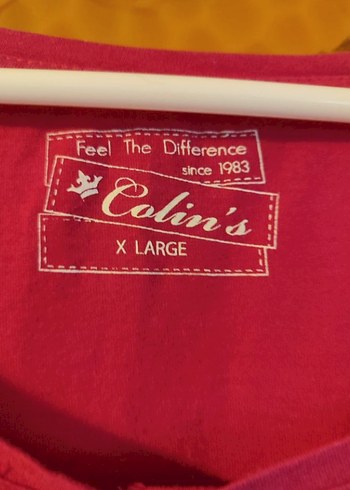 kırmızı Düğmeli Pamuklu Uzun Kollu Bluz - Görsel 4