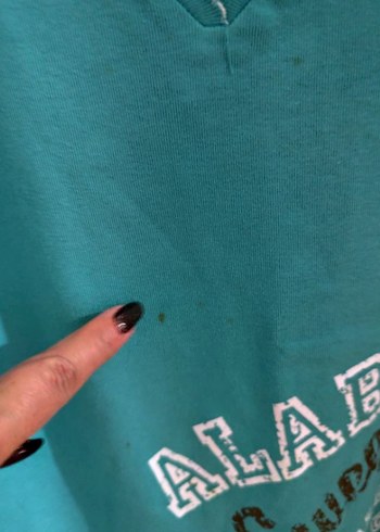 Turkuaz V Yaka Düğmeli büyük beden bluz - Görsel 4