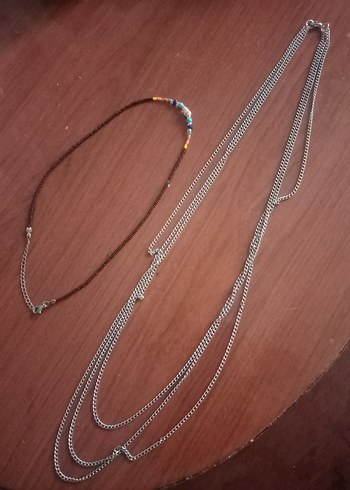 Uzun Boncuklu Çok Renkli Bohem Kolye - Görsel 3