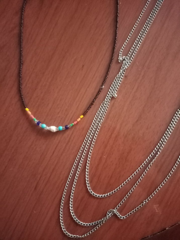 Uzun Boncuklu Çok Renkli Bohem Kolye - Görsel 2