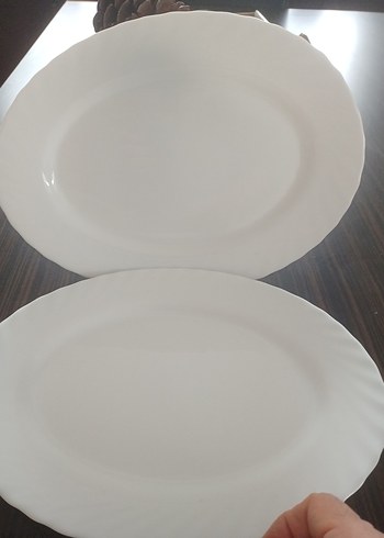 Parlak Beyaz Yemek Tabağı iki adet - Görsel 3