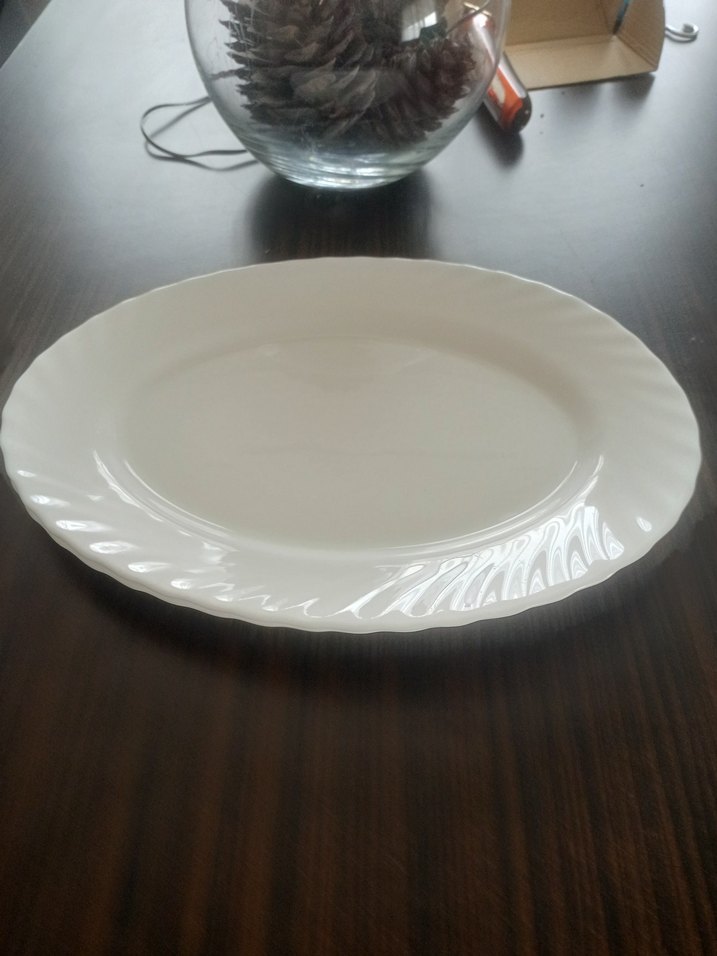 Parlak Beyaz Yemek Tabağı iki adet - Görsel 2