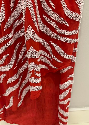 HAUTE HIPPIE Drapeli Midi Elbise - Görsel 4