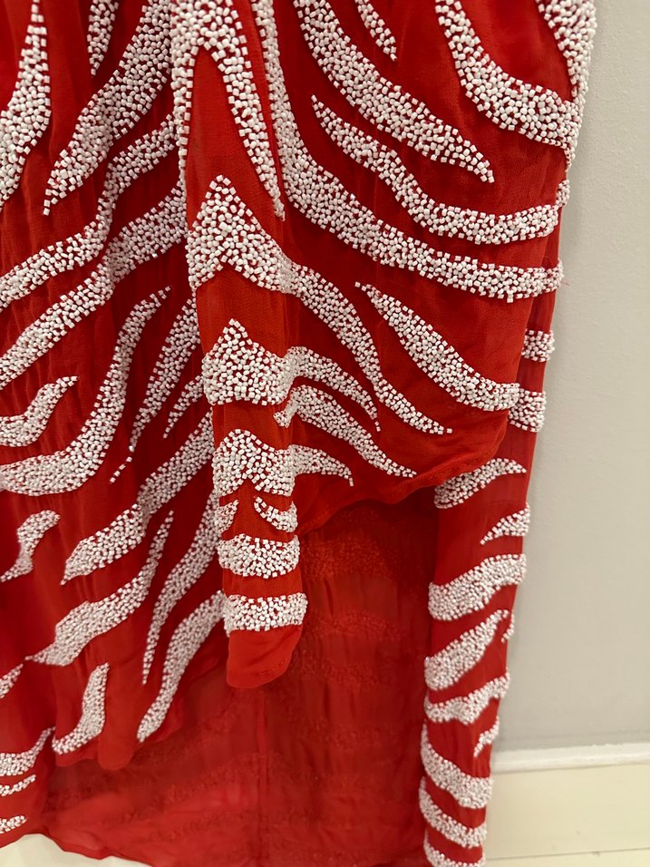 HAUTE HIPPIE Drapeli Midi Elbise - Görsel 4