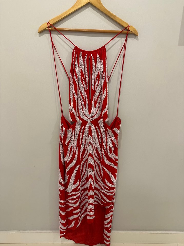 HAUTE HIPPIE Drapeli Midi Elbise - Görsel 3