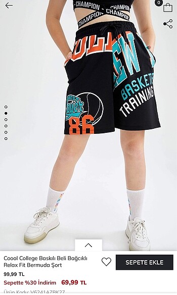 xl Beden Loose fit spor şortu