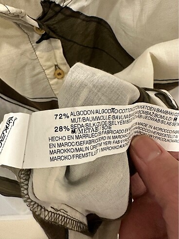 m Beden çeşitli Renk ZARA ipek gömlek