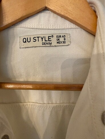 40 Beden QU STYLE Jean ceket /gömlek