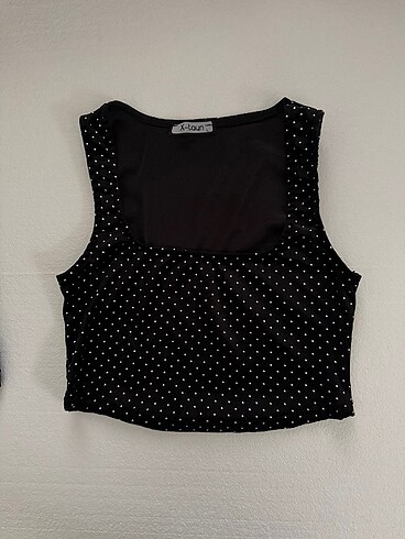 MANGO Kadife taşlı body