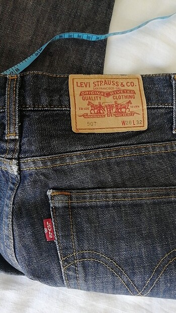 28 Beden mavi Renk Jeans koy pantolon Levis 507. Normal bel