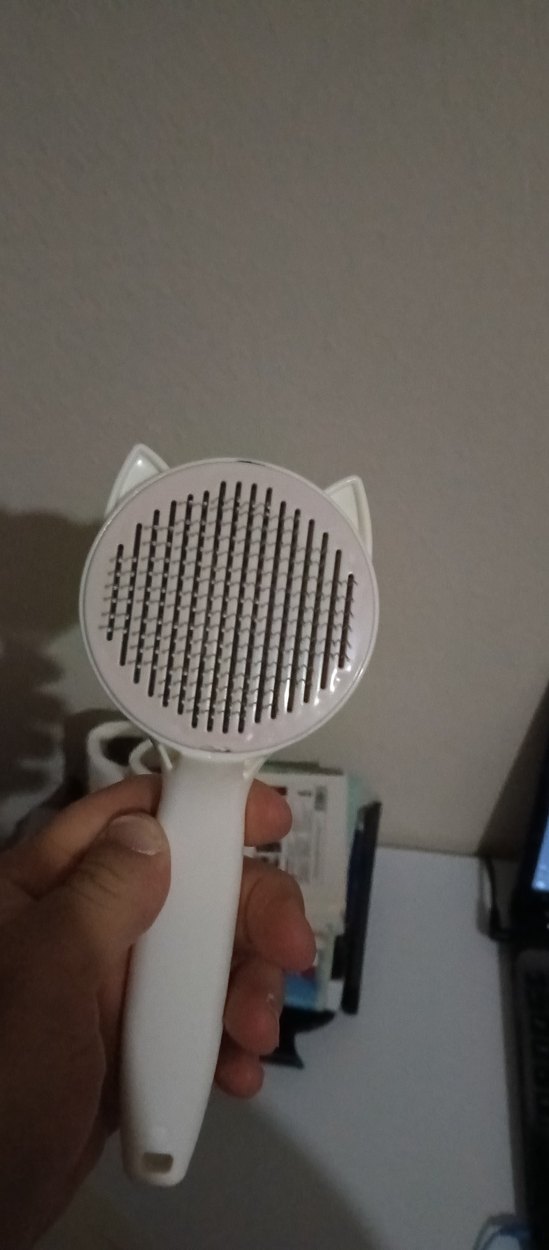 Pastel Beyaz Kedi Şekilli Tüy Toplayıcı - Görsel 3