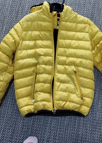 Sarı Kapitone Fermuarlı erkek çocuk montu - Görsel 2