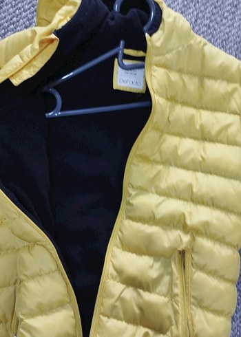 Sarı Kapitone Fermuarlı erkek çocuk montu - Görsel 4