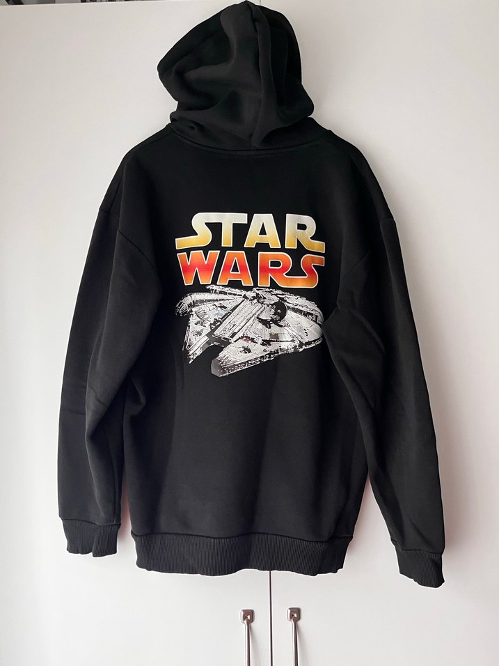Siyah Kapüşonlu Star Wars Sweatshirt - Görsel 2