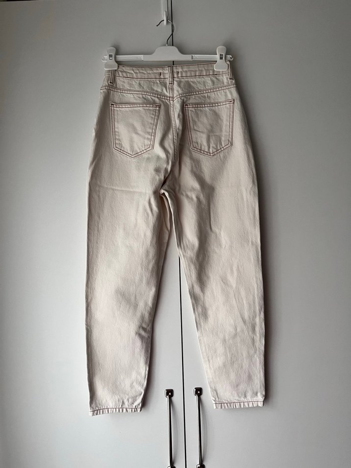 Bej Midi Kadın Denim Pantolon - Görsel 2