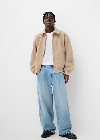 Bershka yünlü mont