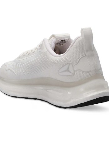 Erkek Beyaz Platform Tabanlı Bağcıklı Spor Ayakkabı - Görsel 3