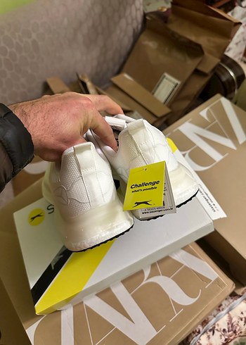 Erkek Beyaz Platform Tabanlı Bağcıklı Spor Ayakkabı - Görsel 7