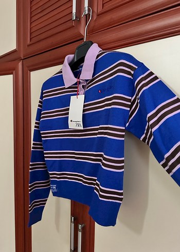 Zara X Champion kadı. Kazak - Görsel 5