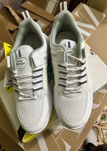 Slazenger erkek Beyaz Platform Spor Ayakkabı - Görsel 5