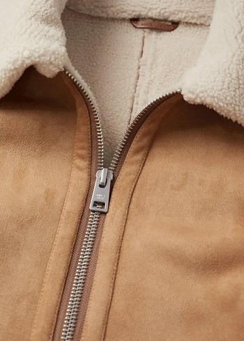 Mango  Süet Kürklü Erkek Ceket - Görsel 3