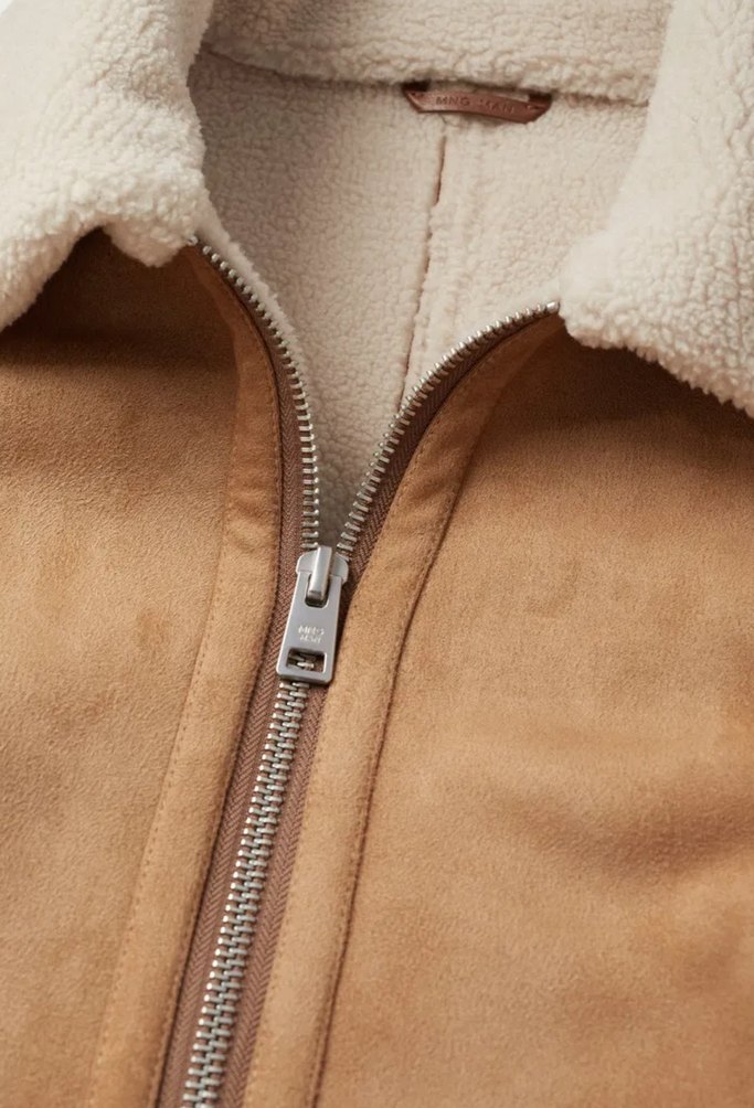 Mango  Süet Kürklü Erkek Ceket - Görsel 3