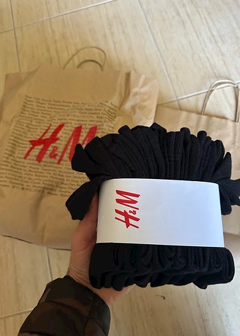 H&M 10'lu Siyah Erkek Çorabı - Görsel 3