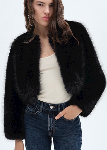 Mango pelüş ceket - Görsel 2