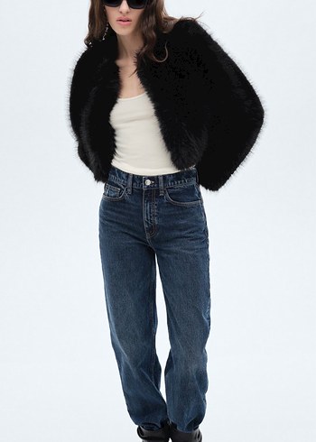 Mango pelüş ceket - Görsel 3