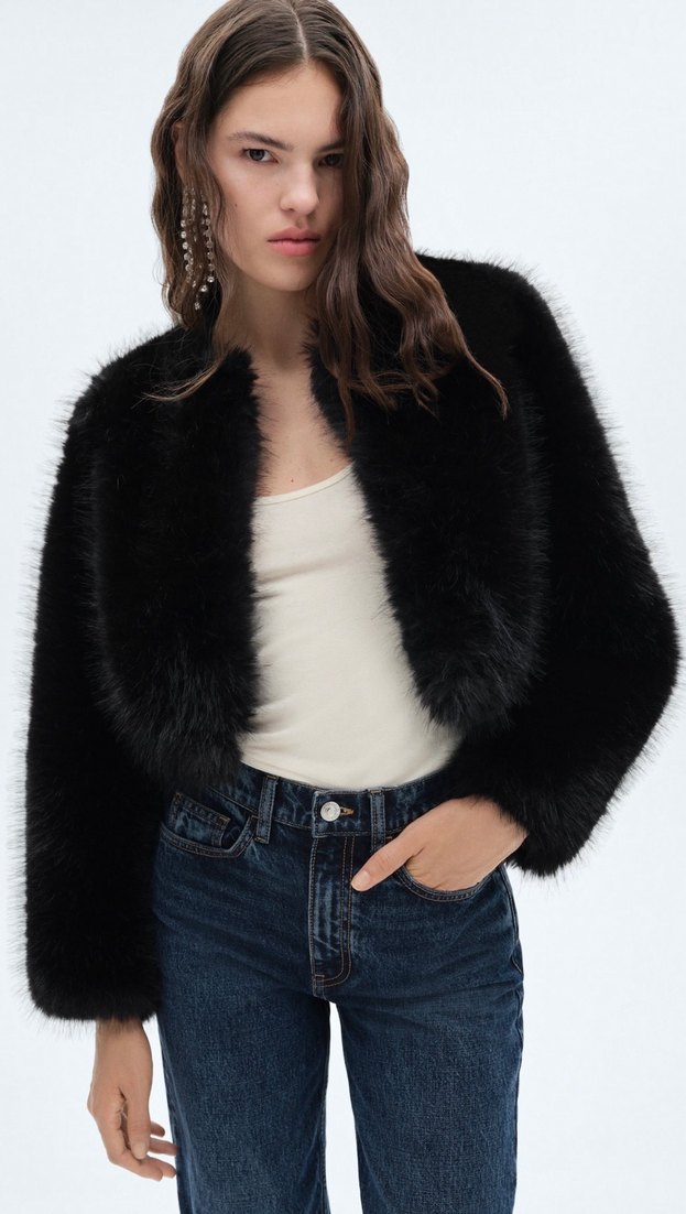 Mango pelüş ceket - Görsel 2