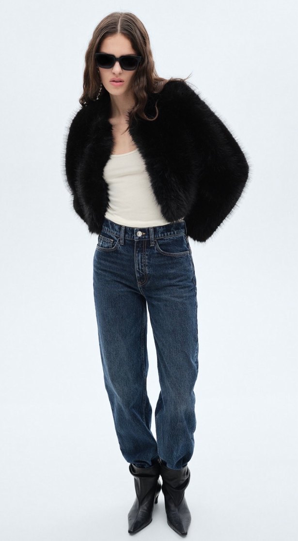 Mango pelüş ceket - Görsel 3