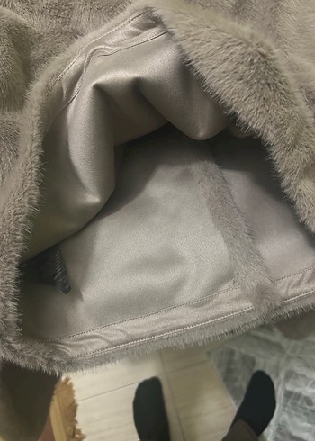 Zara Kısa Kadın Suni Kürk Ceket - Görsel 12