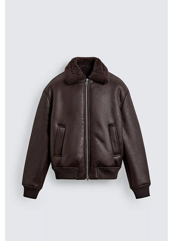 Zara Çift yüzlü Suni Deri Erkek Ceket - Görsel 5